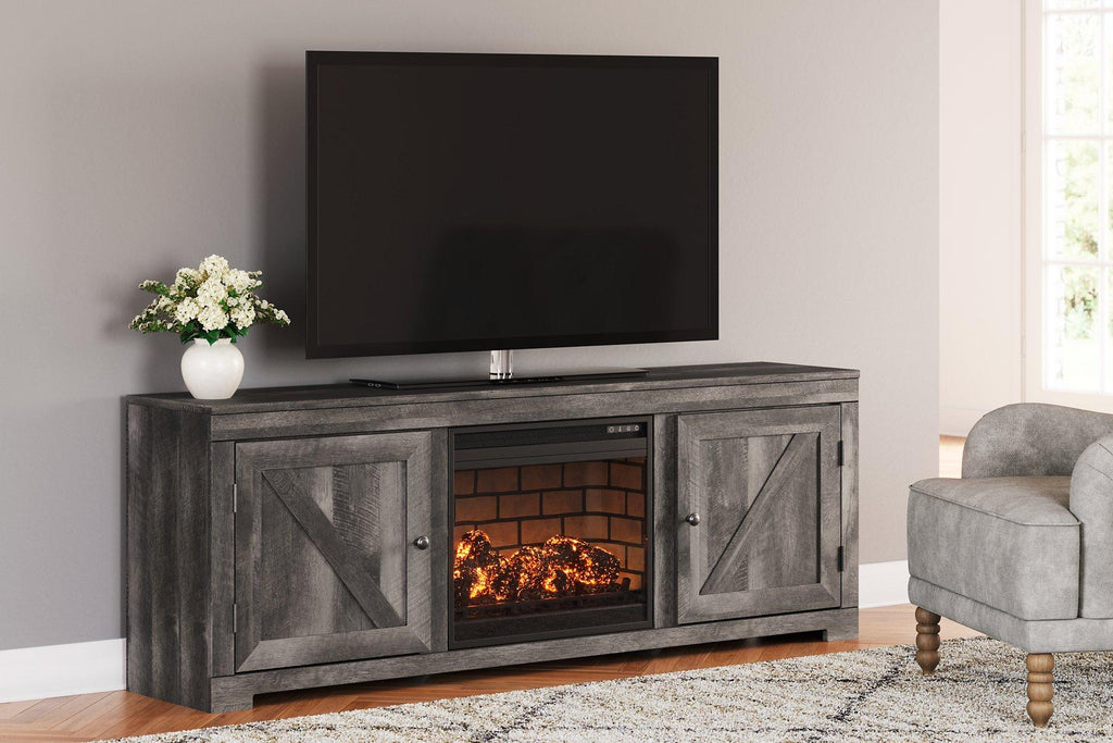 Meuble TV Wynnlow avec foyer électrique