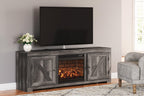 Meuble TV Wynnlow avec foyer électrique