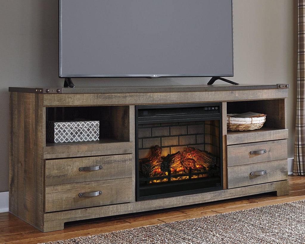 Meuble TV Trinell 63 avec foyer électrique