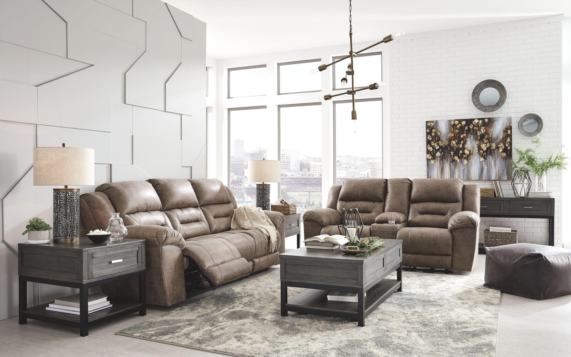 Stoneland - Causeuse double avec console