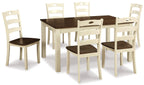 Table à manger et chaises Woodanville (ensemble de 7)