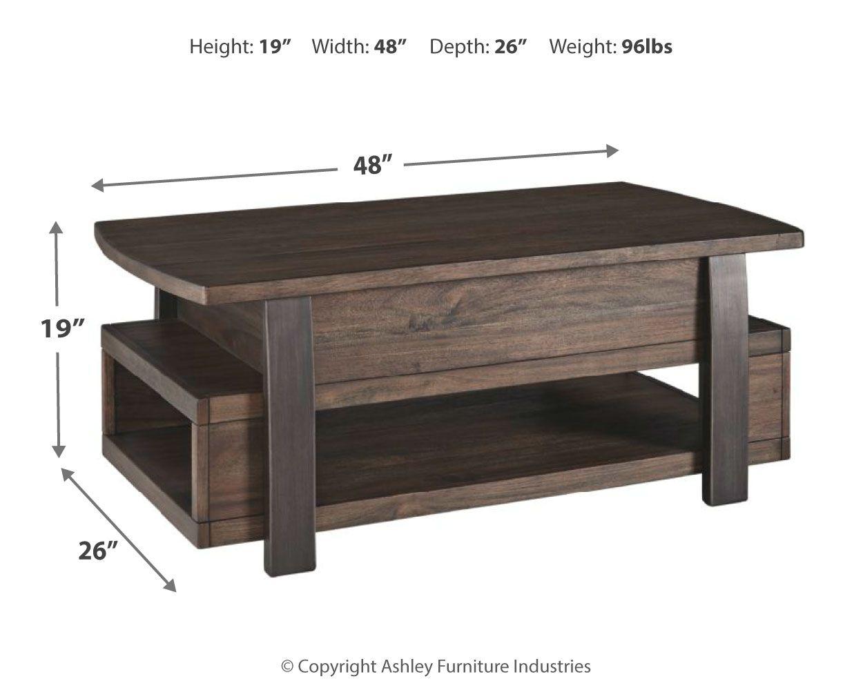 Vailbry - Table basse relevable