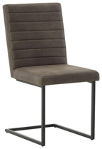 Strumford - Chaise de salle à manger en tissu (2 pièces)