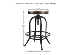 Valebeck - Tabouret de bar pivotant haut (2/cn)
