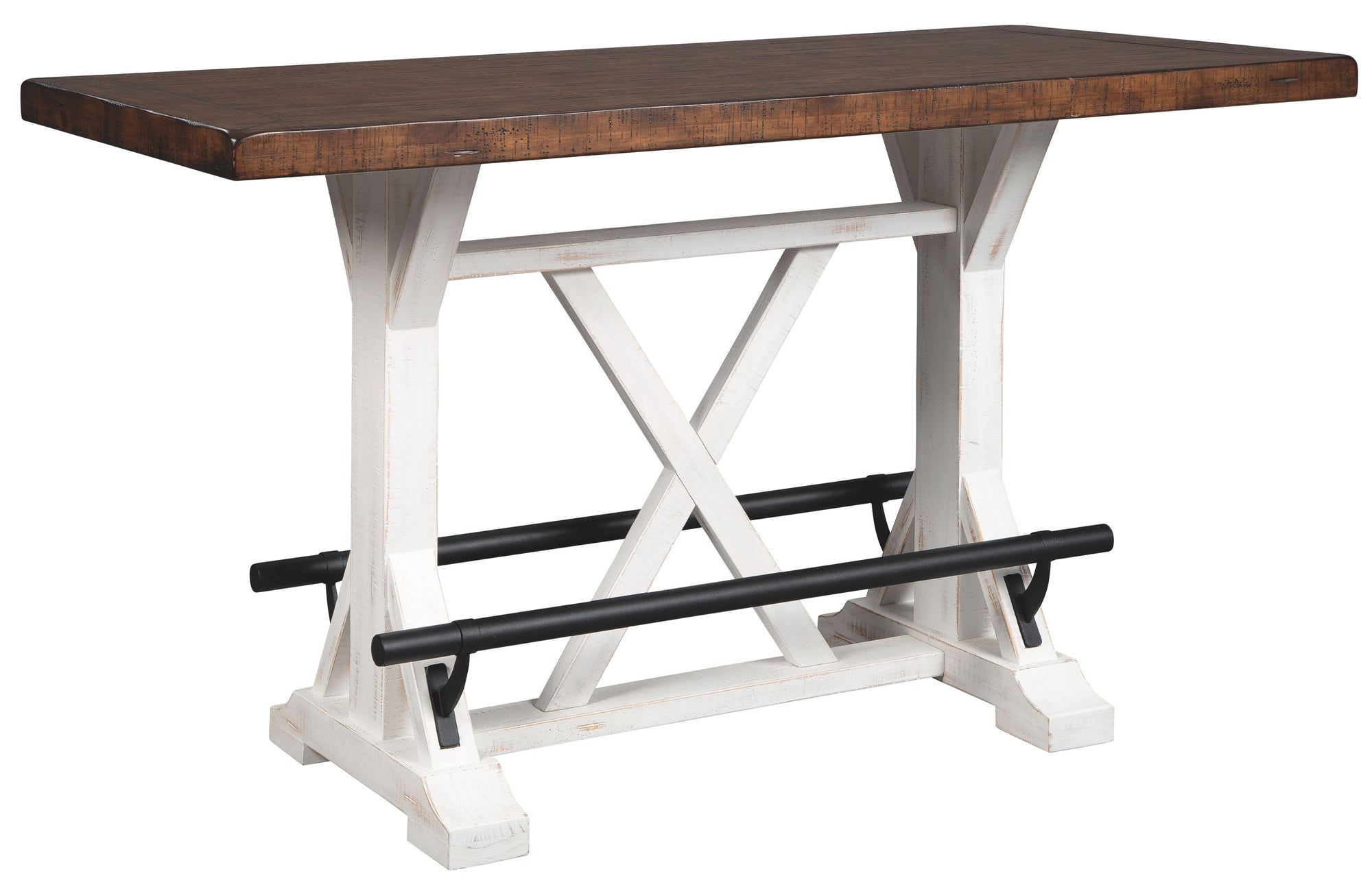 Valebeck - Table de comptoir rectangulaire pour salle à manger