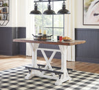 Valebeck - Table de comptoir rectangulaire pour salle à manger
