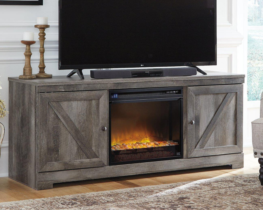 Meuble TV Wynnlow 63 avec foyer électrique