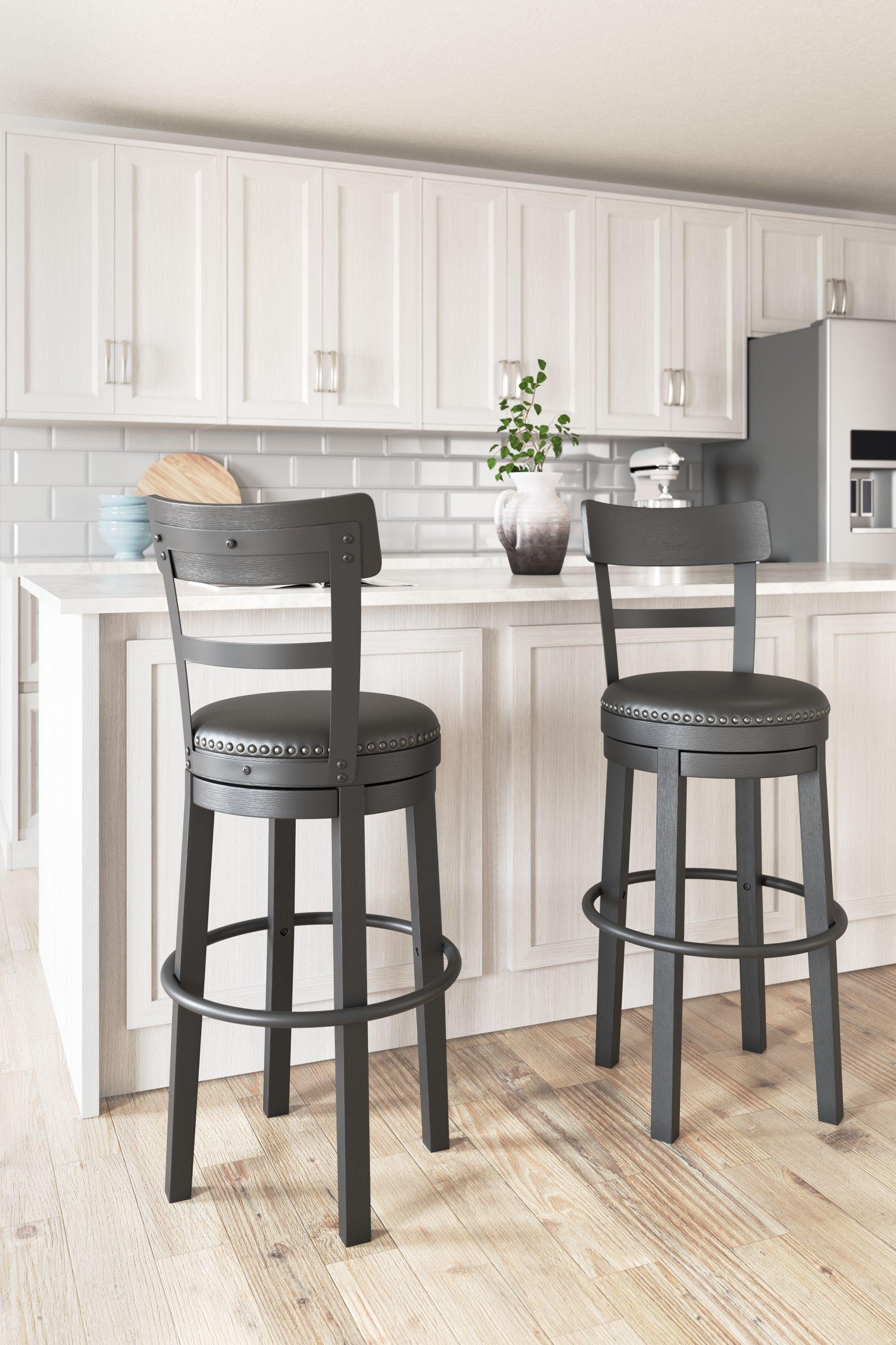 Valebeck - Tabouret de bar haut pivotant (1/cn)