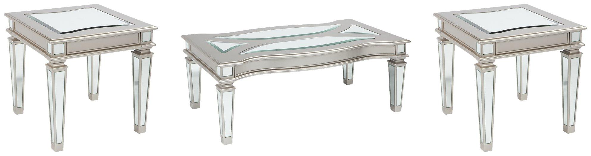 Ensemble de tables d'appoint 3 pièces Tessani