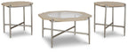 Table en biscuit Varlowe (ensemble de 3)