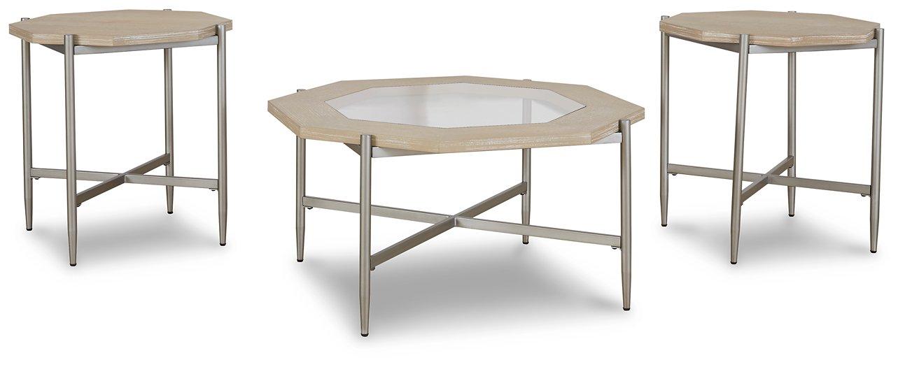 Table en biscuit Varlowe (ensemble de 3)