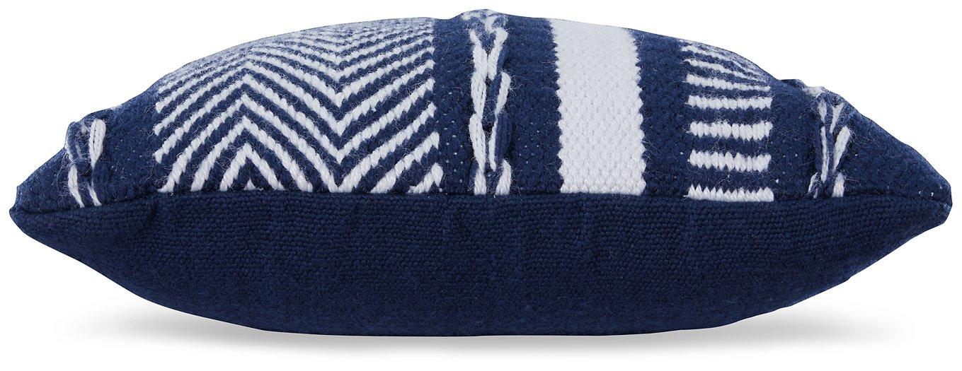 Coussin Yarnley bleu marine/blanc (lot de 4)