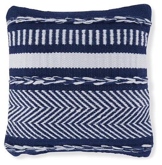 Coussin Yarnley bleu marine/blanc (lot de 4)