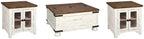 Ensemble de tables d'appoint Wystfield 3 pièces
