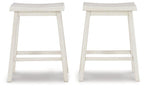 Tabouret de bar Stuven blanc (lot de 2)