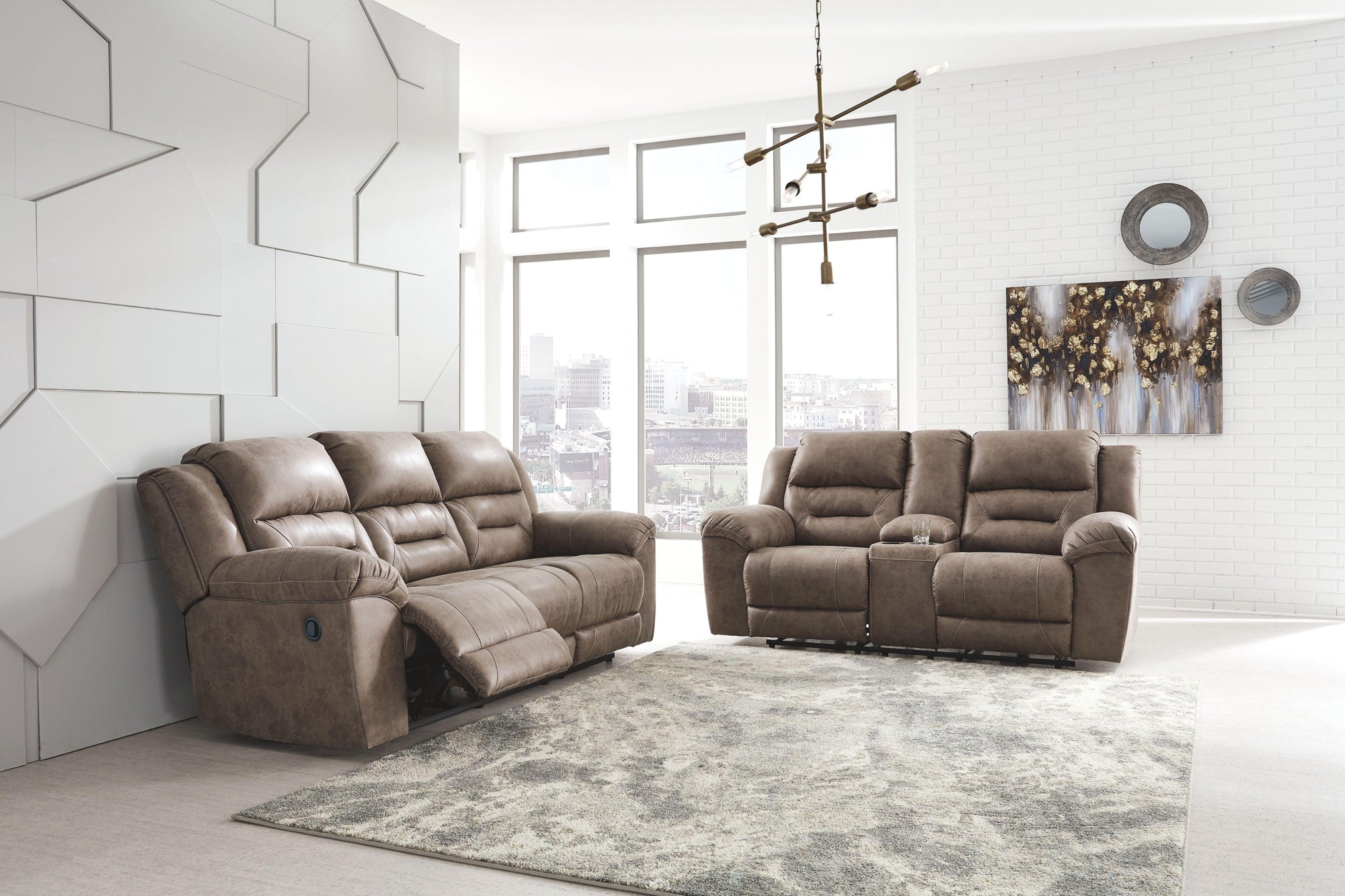 Stoneland - Causeuse double avec console