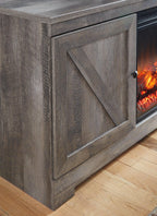 Meuble TV Wynnlow 63 avec foyer électrique