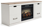 Meuble TV Vaibryn 60 avec cheminée électrique