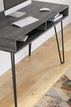 Strumford - Bureau à domicile avec 2 rangements ouverts