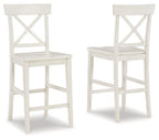 Tabouret de bar blanc Stuven (lot de 2)