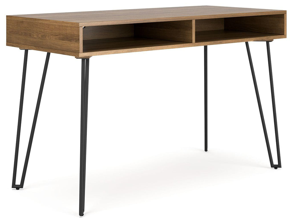 Strumford - Bureau à domicile avec 2 rangements ouverts
