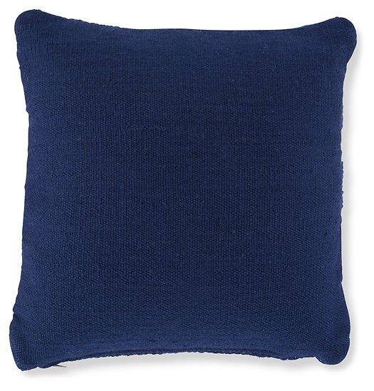 Oreiller Yarnley bleu marine/blanc