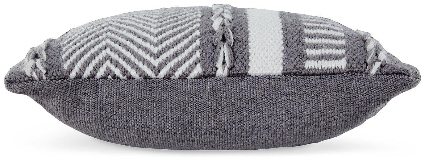 Oreiller Yarnley gris/blanc