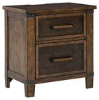Wyattfield - Table de chevet à deux tiroirs