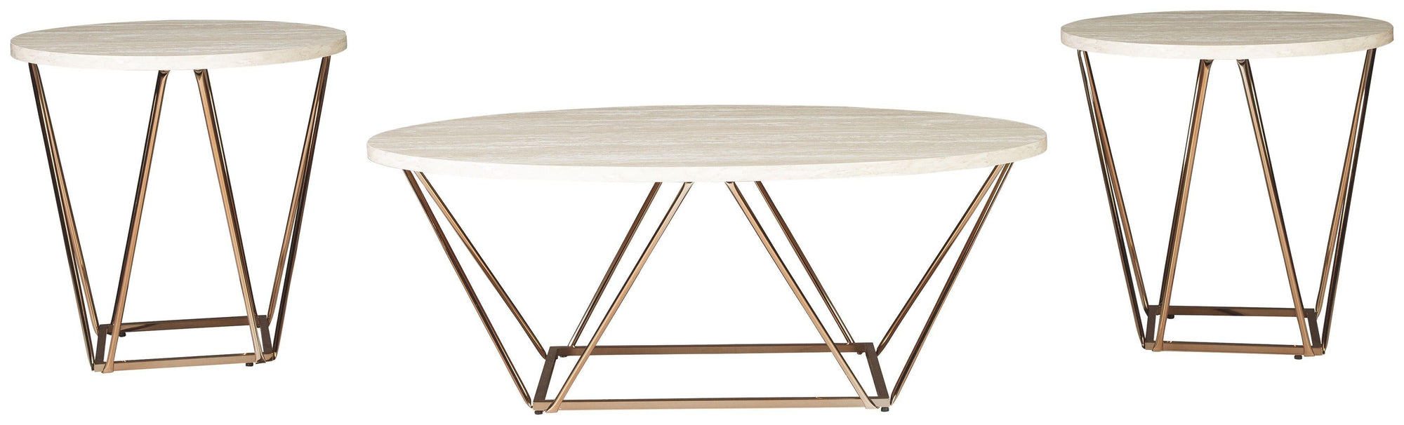 Tarica - Ensemble de tables d'appoint (3/cn)