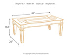 Tessani - Table basse rectangulaire