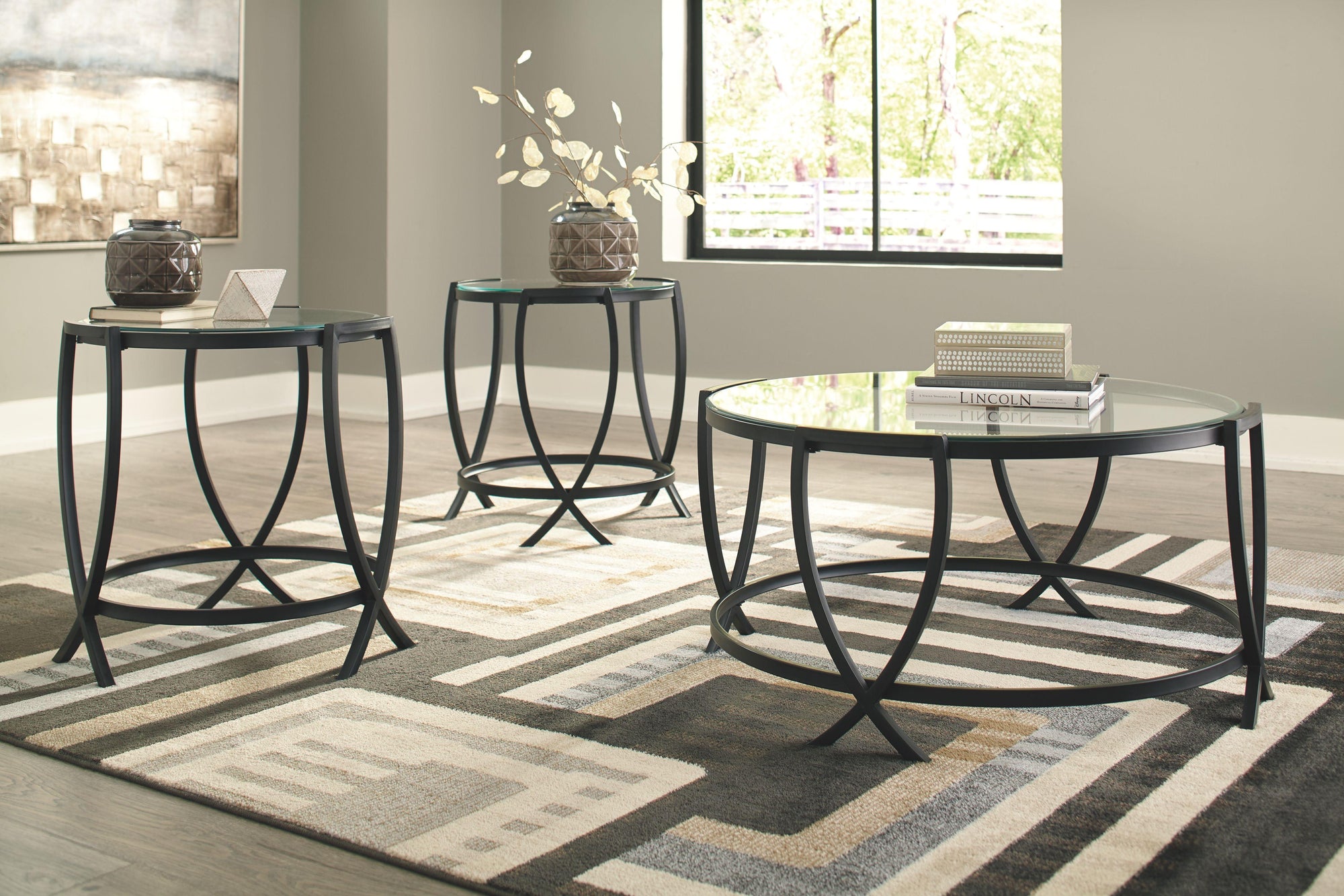 Tarrin - Ensemble de table d'appoint (3/cn)