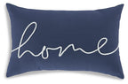 Oreiller Velvetley bleu marine/blanc