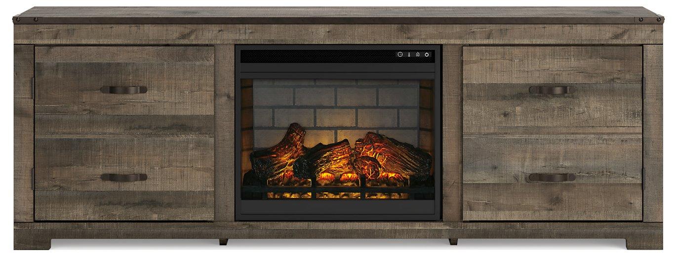 Meuble TV Trinell 63 avec foyer électrique