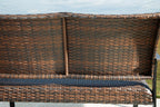 Ensemble de 4 chaises et table d'extérieur marron foncé Zariyah