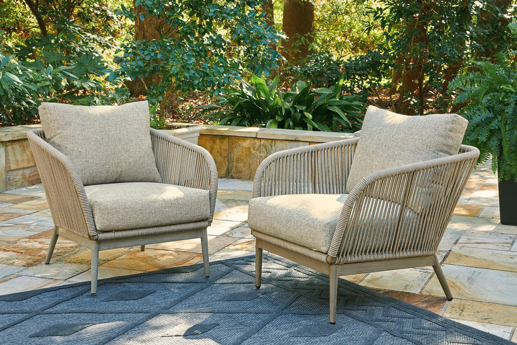 Chaise longue Swiss Valley avec coussin (lot de 2)
