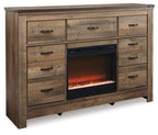 Commode Trinell avec foyer électrique