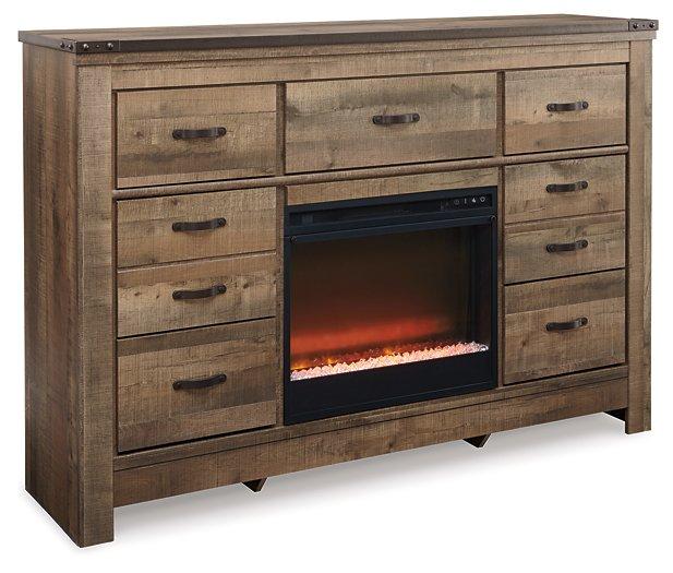 Commode Trinell avec foyer électrique