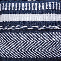Coussin Yarnley bleu marine/blanc (lot de 4)