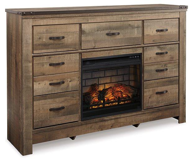 Commode Trinell avec foyer électrique