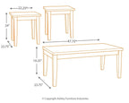 Théo - Ensemble de table d'appoint (3/cn)