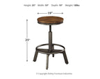 Torjin - Tabouret pivotant (2/cn)