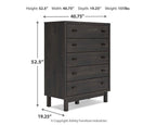Ensemble de chambre à coucher Toretto 6 pièces