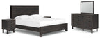 Ensemble de chambre à coucher Toretto 7 pièces
