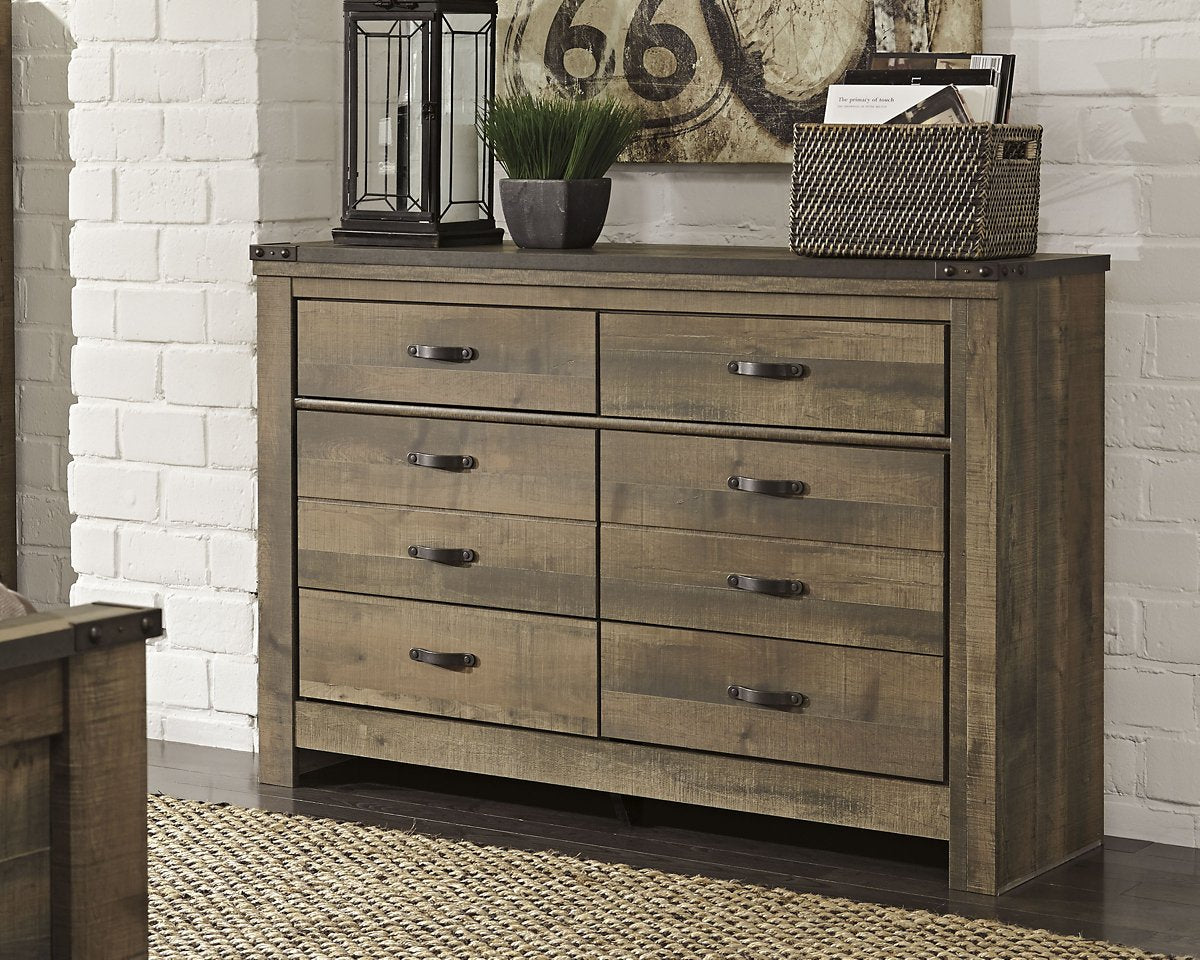 Ensemble de chambre à coucher Trinell 6 pièces