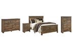 Ensemble de chambre à coucher Trinell 6 pièces