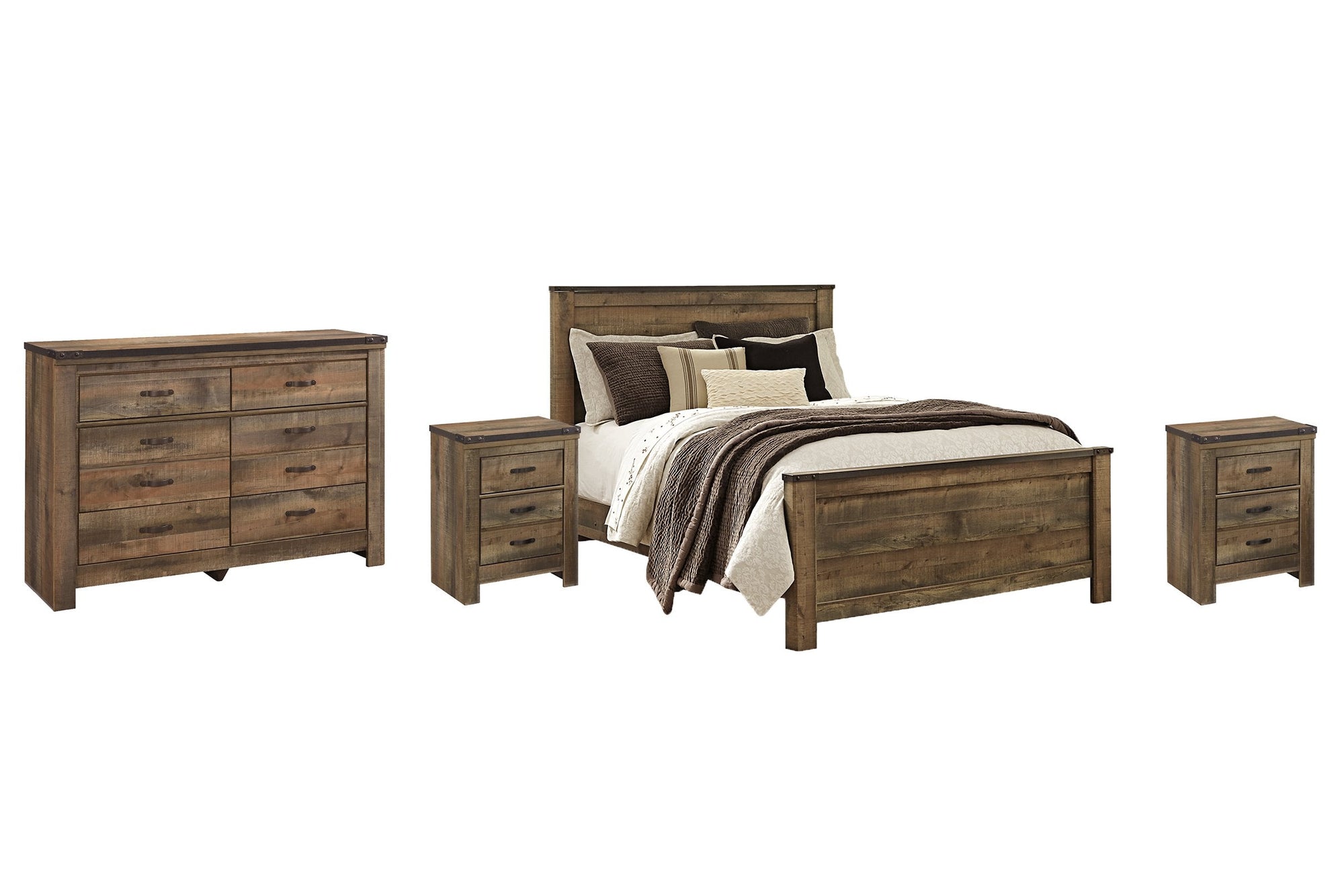 Ensemble de chambre à coucher Trinell 6 pièces