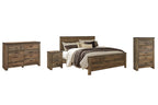 Ensemble de chambre à coucher Trinell 6 pièces