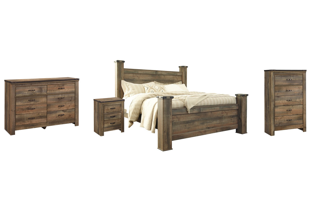 Ensemble de chambre à coucher Trinell 6 pièces