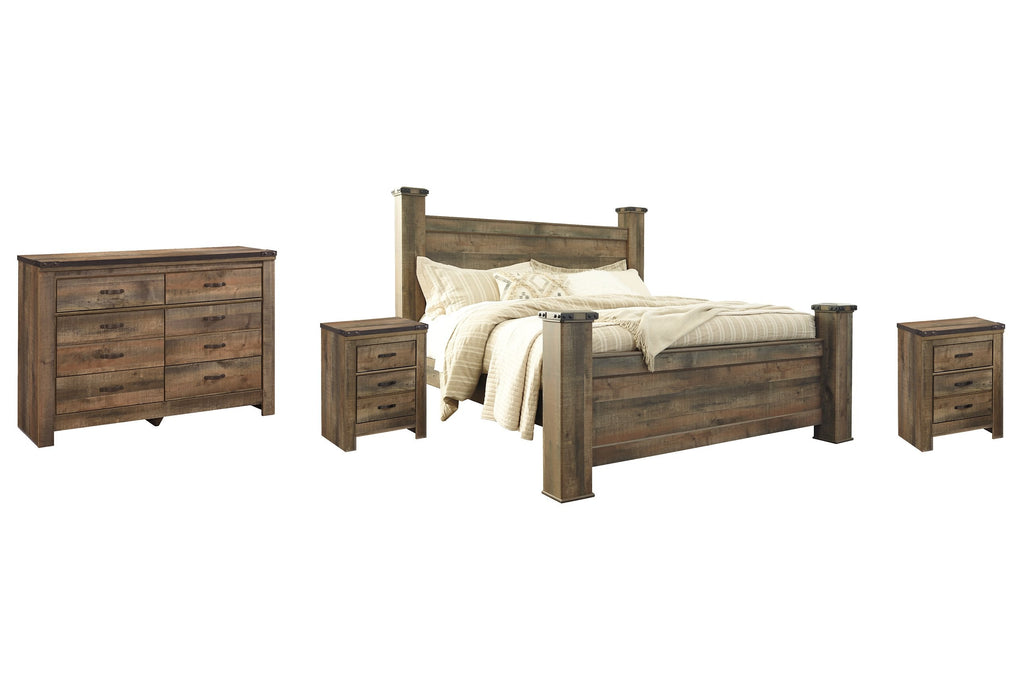 Ensemble de chambre à coucher Trinell 6 pièces