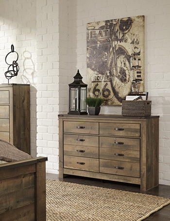 Ensemble de chambre à coucher Trinell 6 pièces